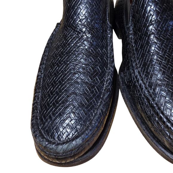 Allen Edmonds Positano Venetian Style Loafers Black  10.5 B Made in Italy Vibram - Picture 5 of 9